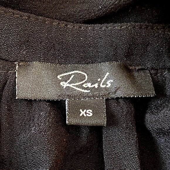 RAILS Jasmine Ruffle Hem Dress In Black Rivet Star, size XS - Picture 6 of 15